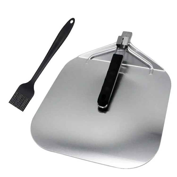 12,6" metalna aluminijska lopata za pizzu s PP ručkom - slika 2