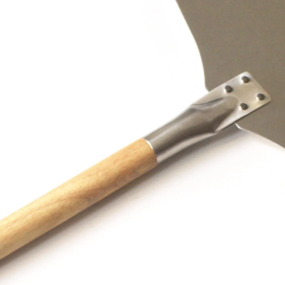 12" x 14" gelochte Pizzaschaufel mit Holzgriff Großhandel Produktbild 4