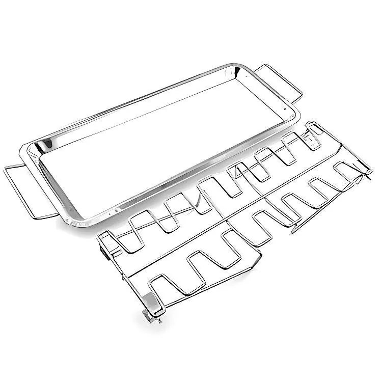 Support à pilons 14 emplacements avec plateau | Gril acier inoxydable image produit en gros 3