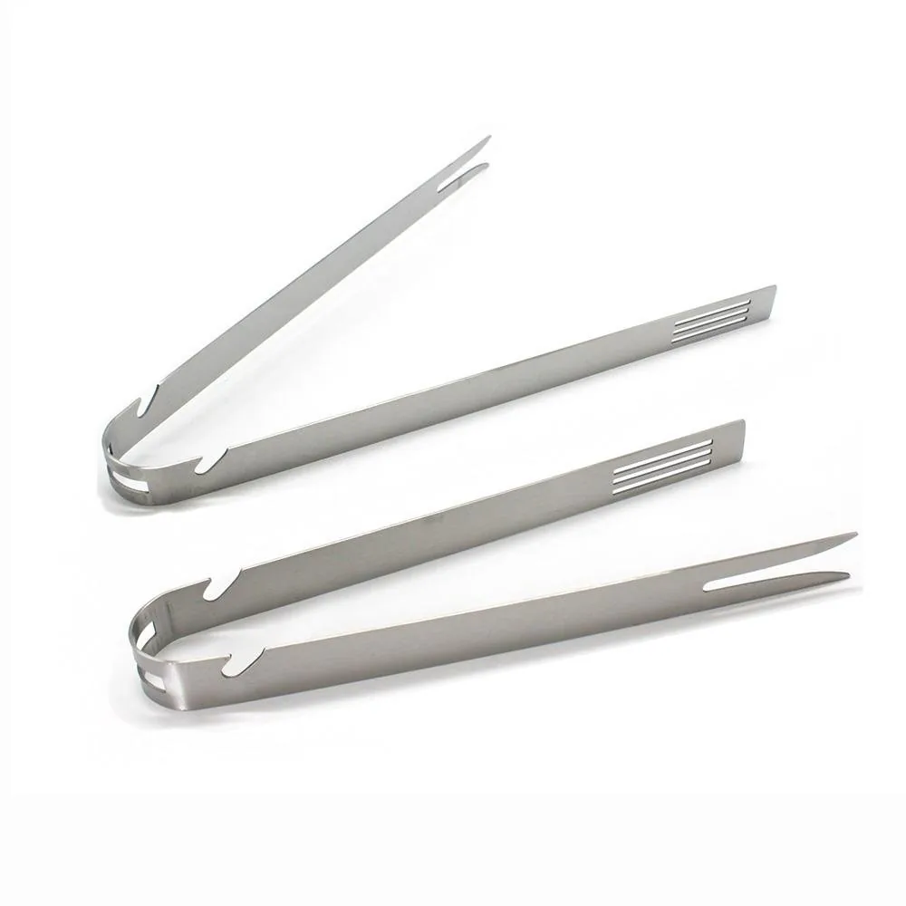 15.16″ BBQ Sausage Turning Tongs | Stainless Steel Food Serving Tongs wholesale product image 1