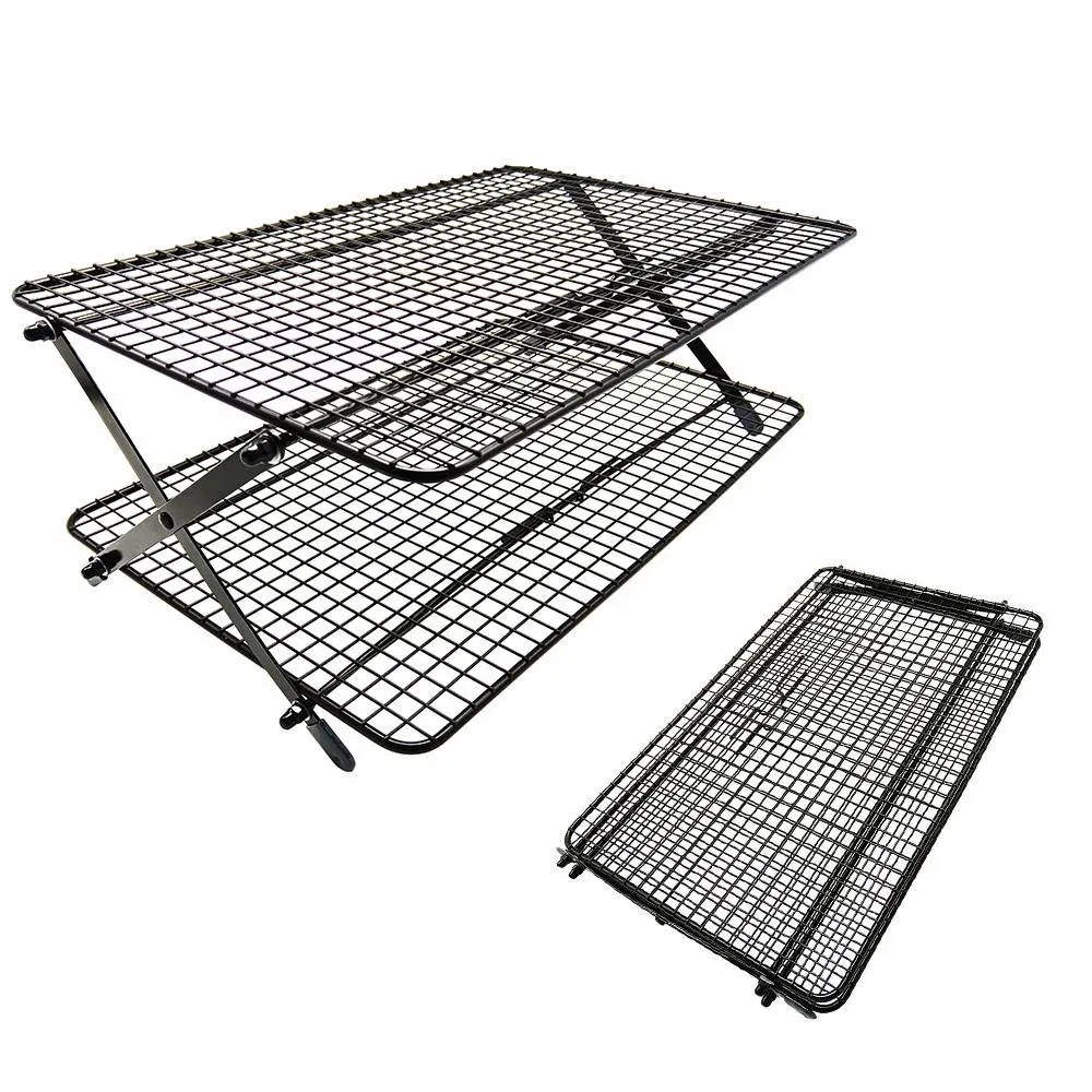 2-Tier Collapsible Food Rack Non-Stick Coated CR5017 product image 1