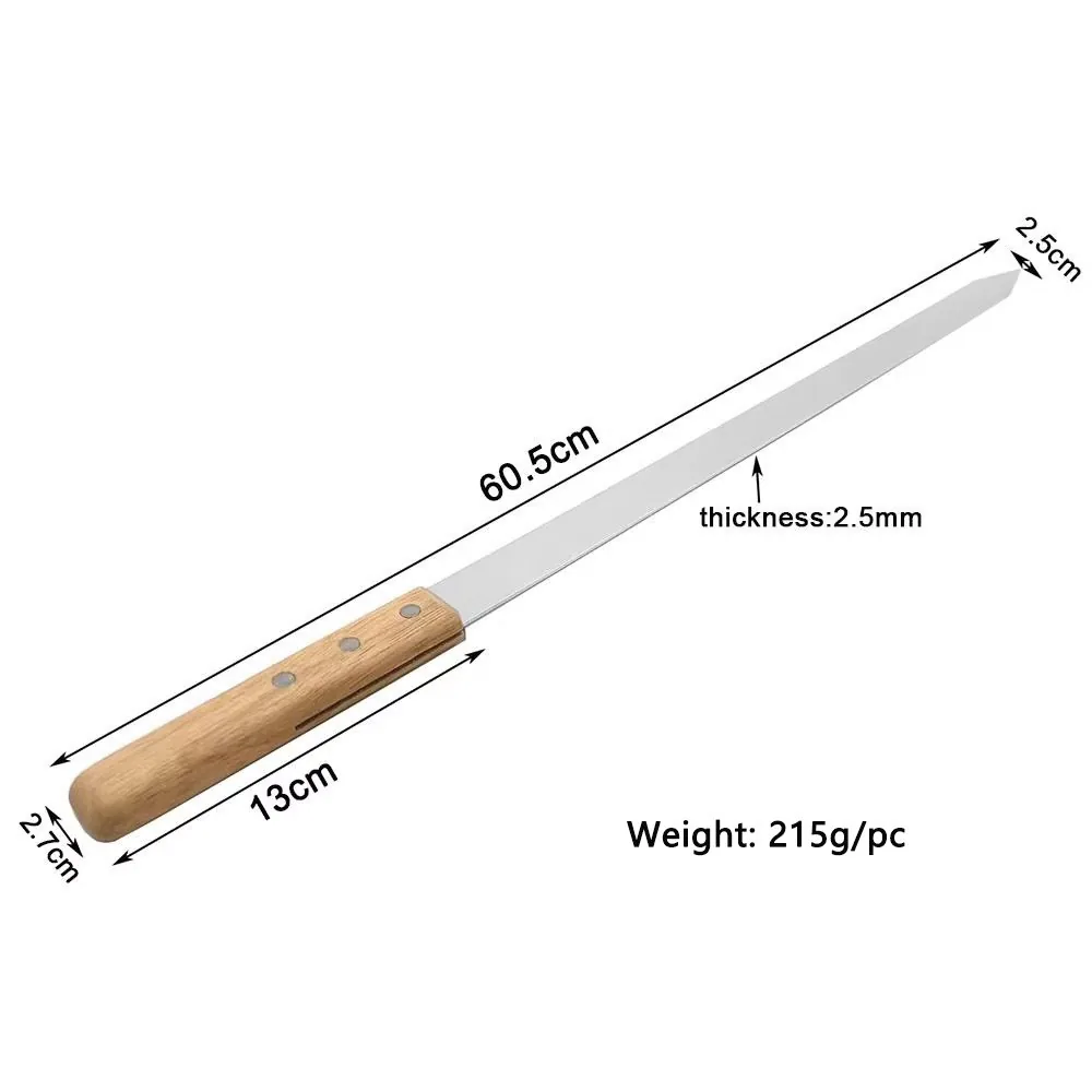 23.62インチ フラットステンレスBBQ串 7本セット 収納袋付き 卸売商品画像2