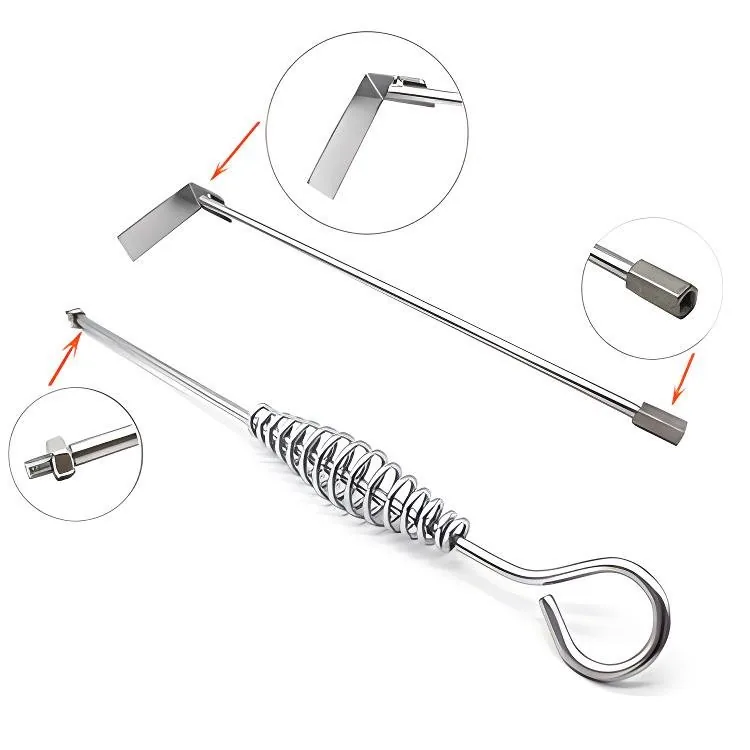25" Charcoal Ash Rake for Charcoal Grills & Campfire Pit Folding Design wholesale product image 3