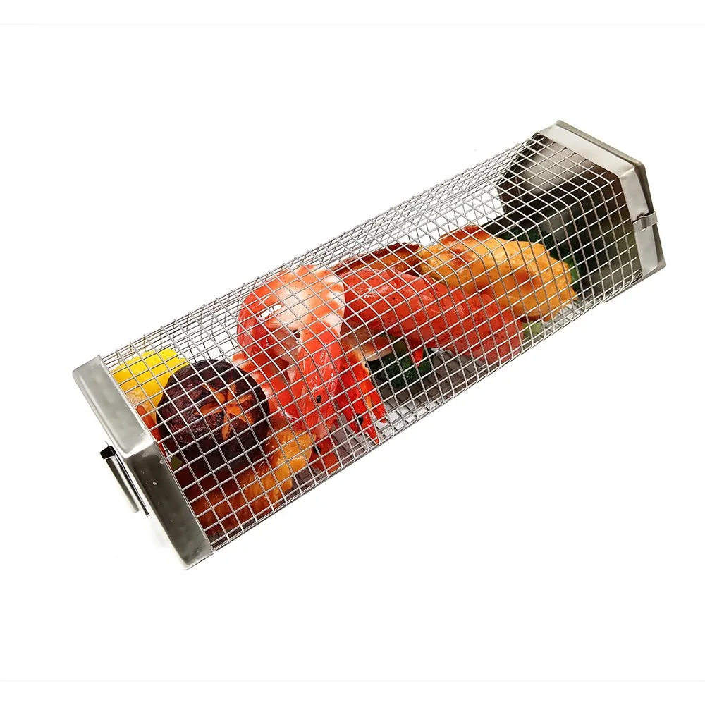 Imagen 4 del producto: 2 Cestas Hexagonales Giratorias para Parrilla con Mango de PP Desmontable