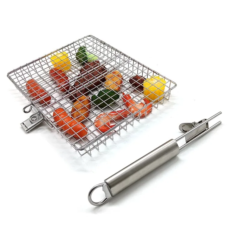 304 Stainless Steel Barbecue Grilling Basket wholesale product image 1