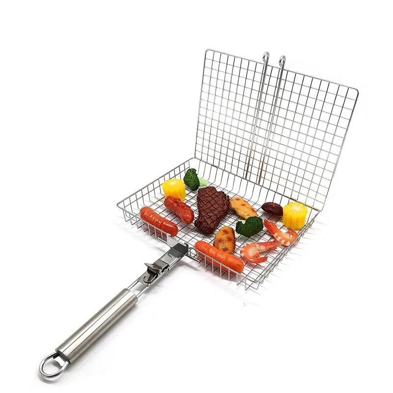 304 Stainless Steel Barbecue Grilling Basket wholesale product image 2