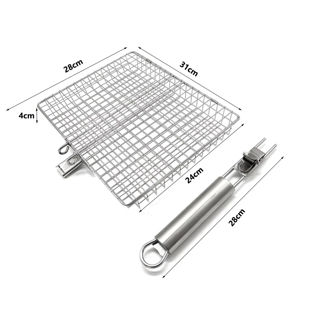 304 Stainless Steel Barbecue Grilling Basket wholesale product image 5