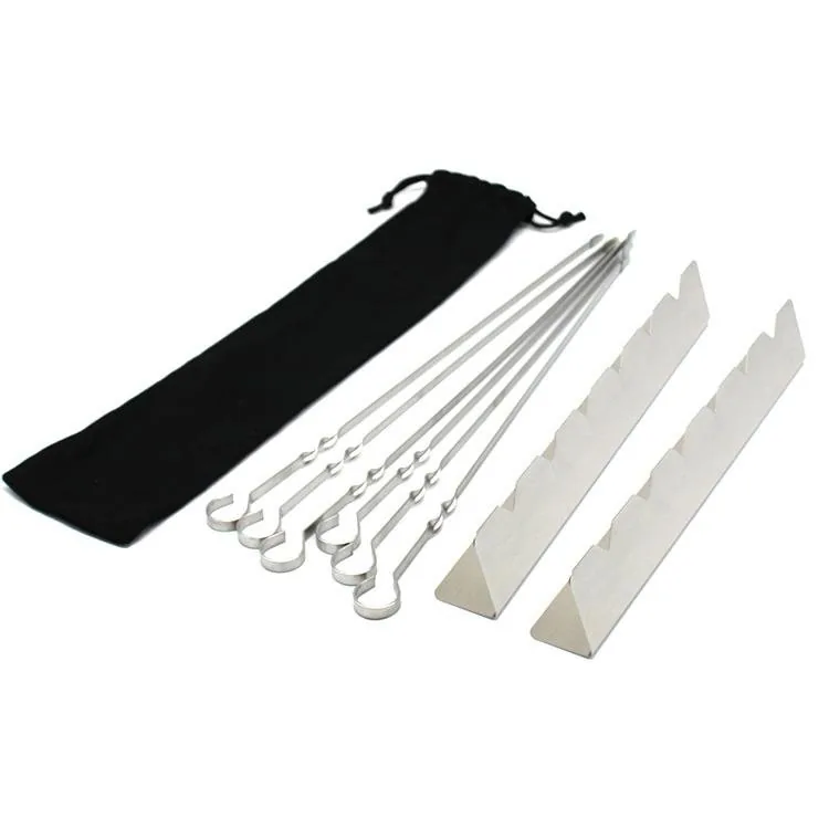 8 Pack Barbecue Skewers with Holder wholesale product image 3