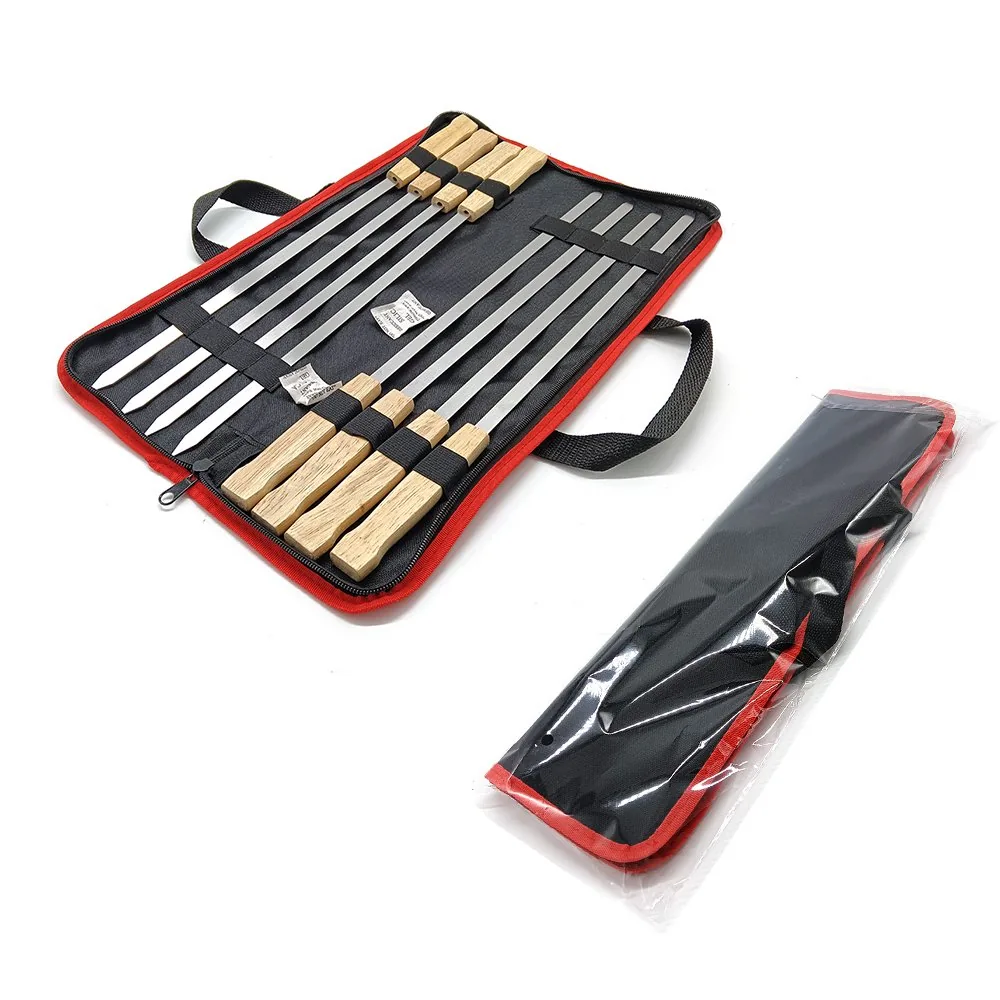 8 Pack Reusable Kabob BBQ Skewers with Storage Bag - wholesale product image 2