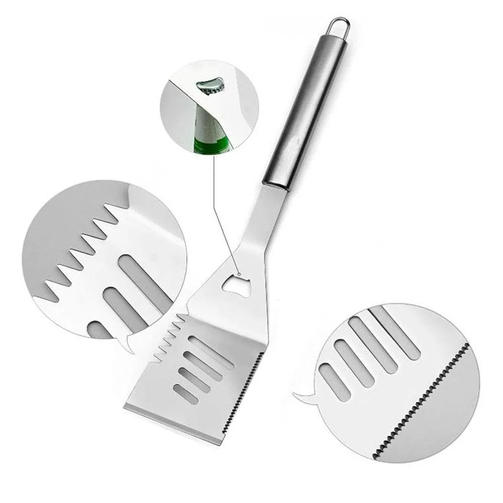 Set de herramientas para parrilla de 8 piezas con bolsa de transporte - imagen 3