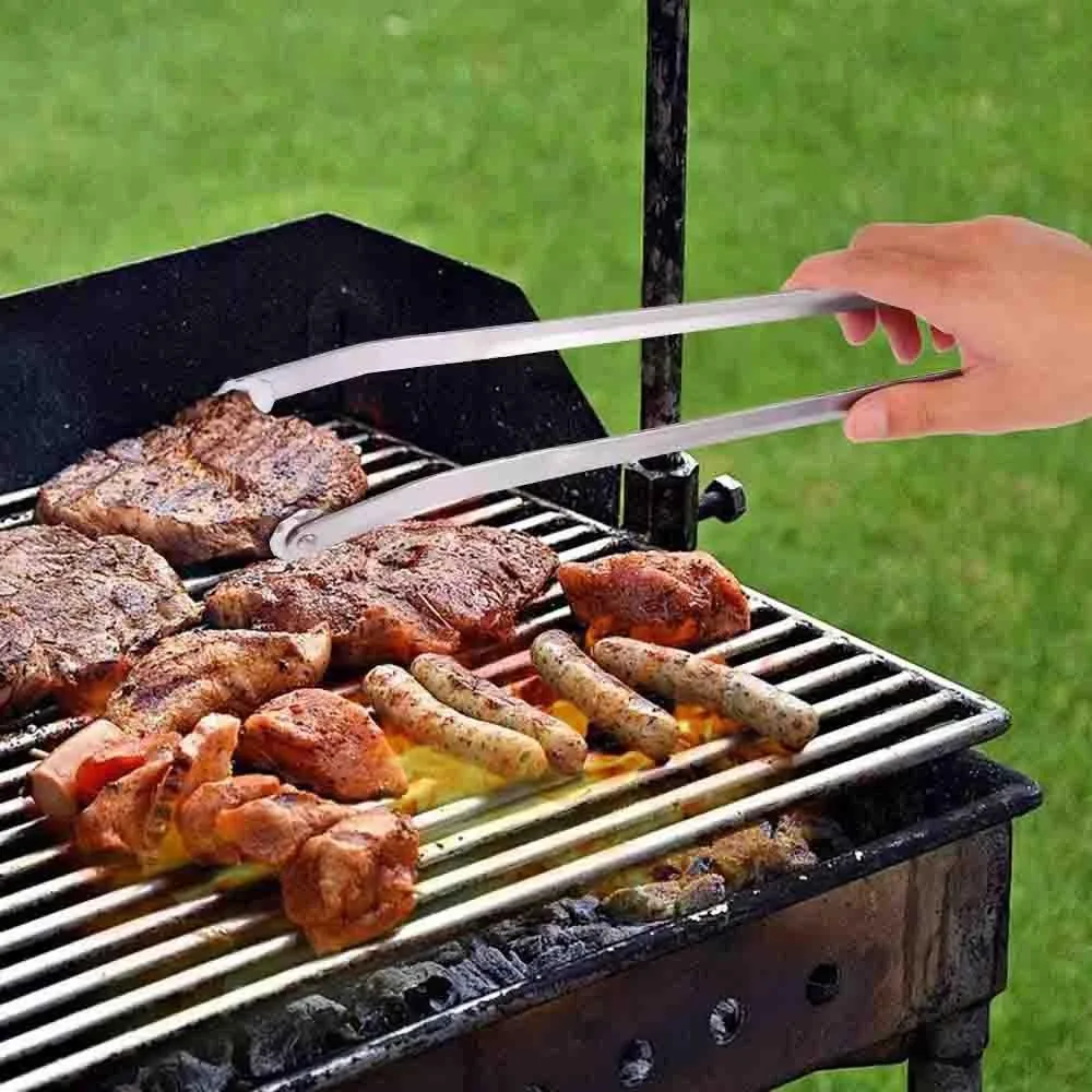 Pince à saucisses barbecue en acier inoxydable image produit en gros 4