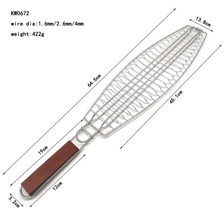 BBQ Grill Basket for Fish | Stainless Steel wholesale product image 2