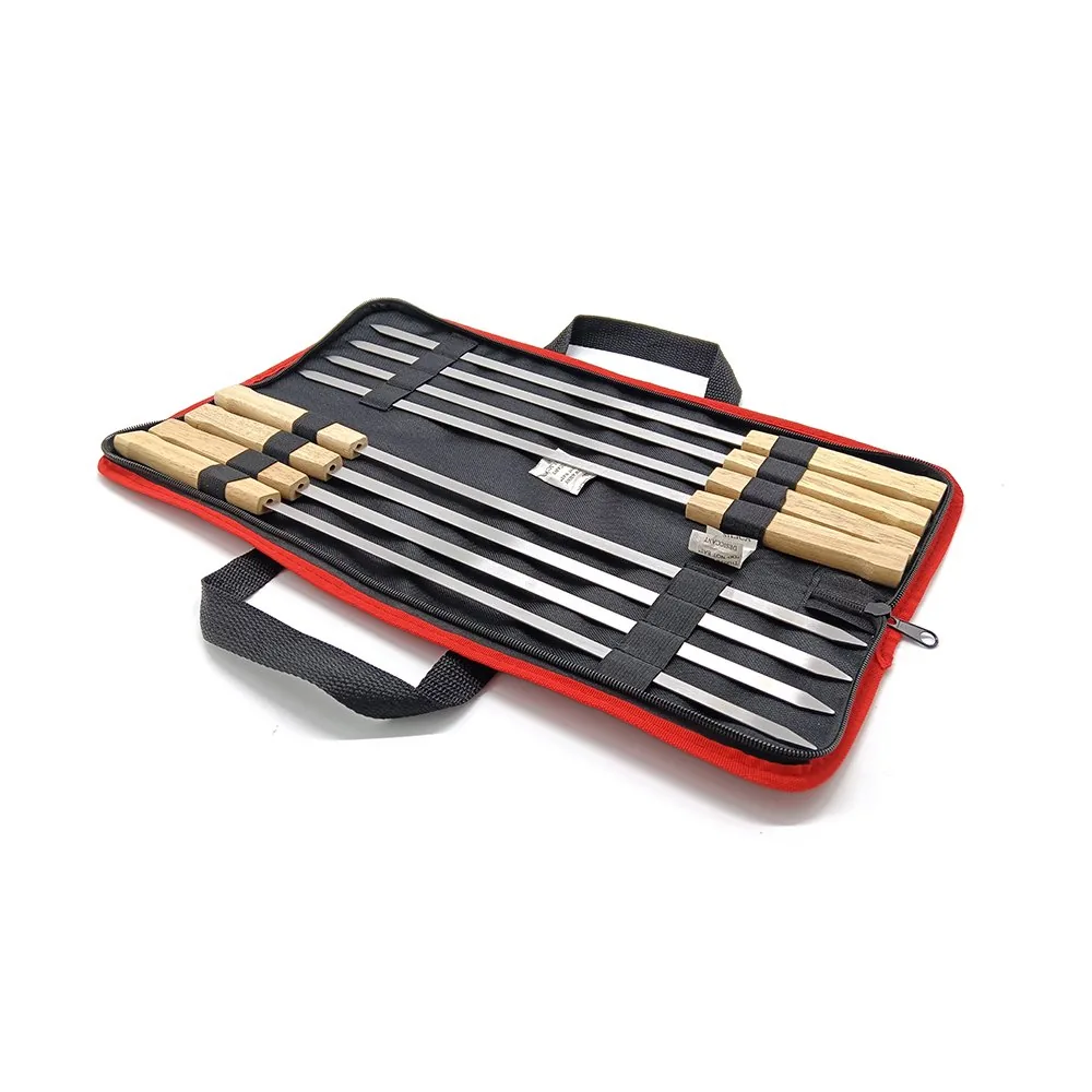 Flat Metal Skewers Kit with Carry Bag wholesale product image 1