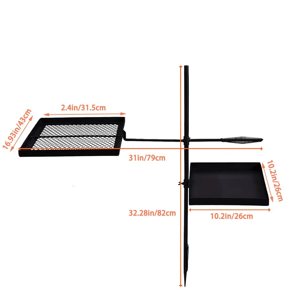 Campfire Grill Stand with Grill Grate and Griddle Plate - product image 2
