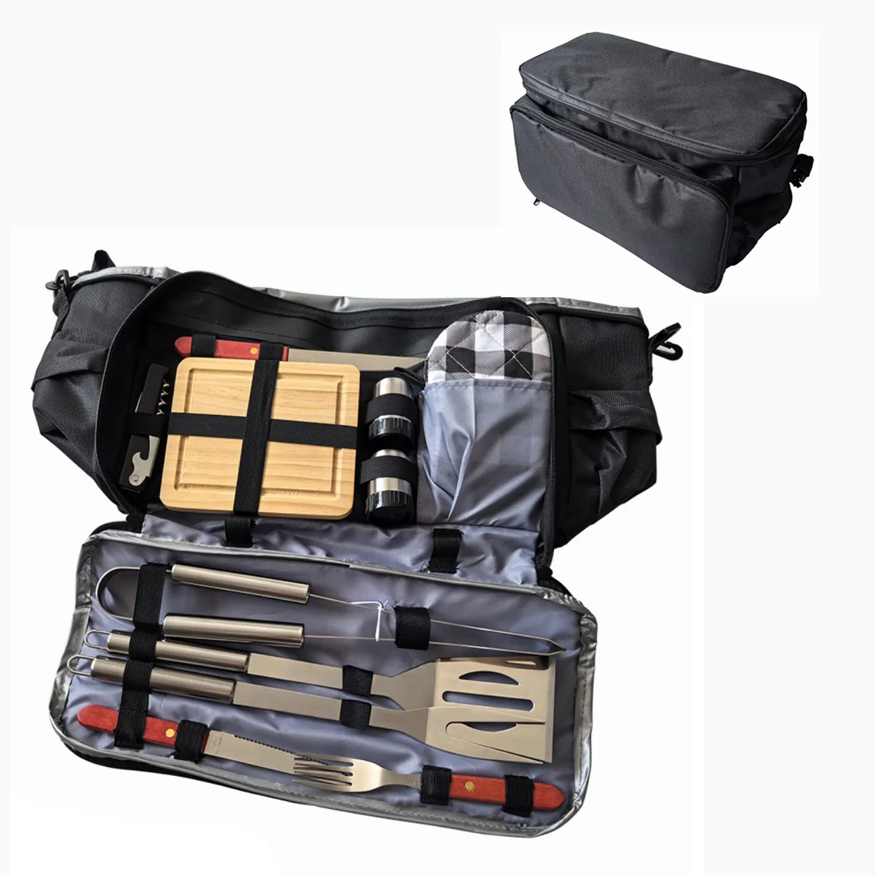 Cooler Storage Bag with 12 Pc BBQ Grilling Utensils Set wholesale product image 1