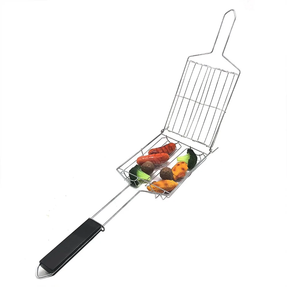 Corn Basket for Grilling | Round Grill Basket with Wooden Handle wholesale product image 3