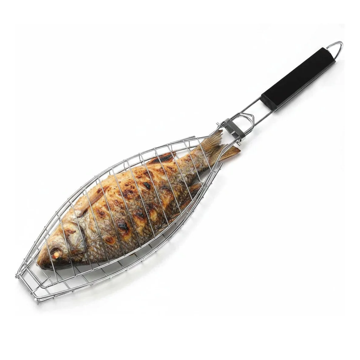 Deep Grilling Basket for Fish – Stainless Steel BBQ Basket wholesale product image 1