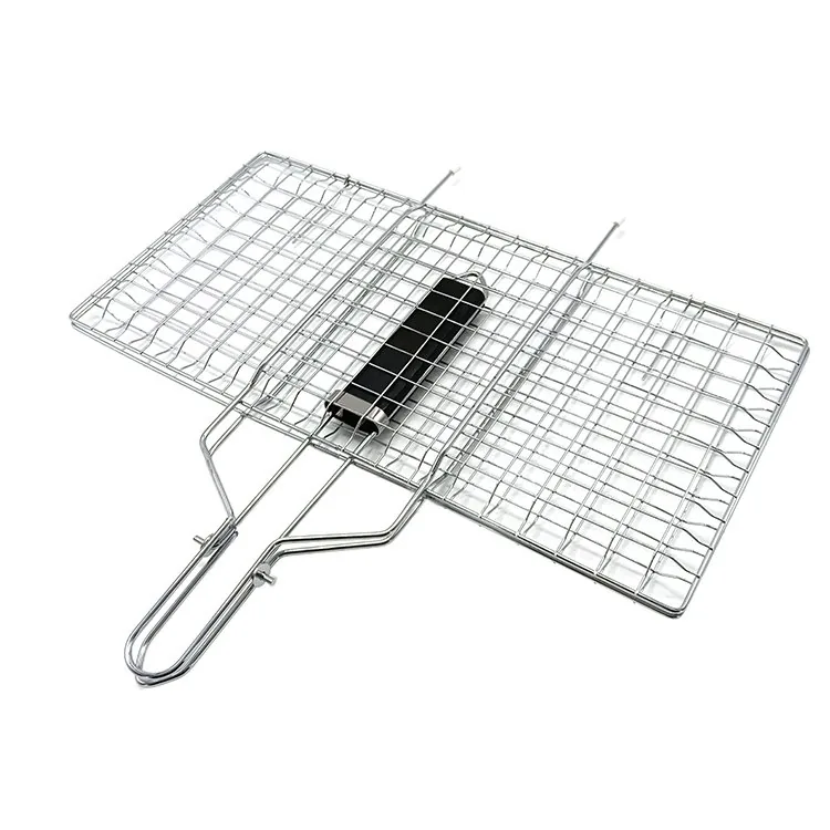 Panier de grillade pour poissons et légumes en acier inoxydable image produit 3