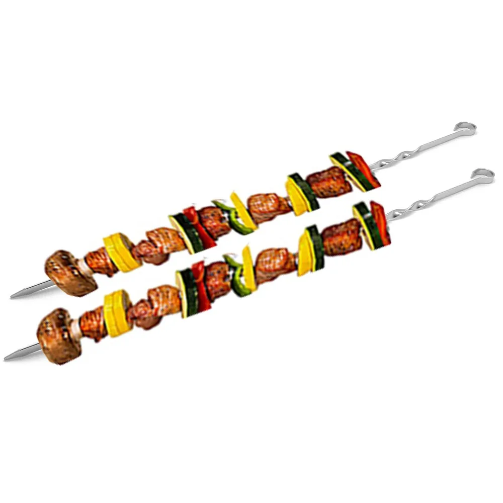 Flat Kabob Skewers for Grilling | Stainless Steel wholesale product image 1