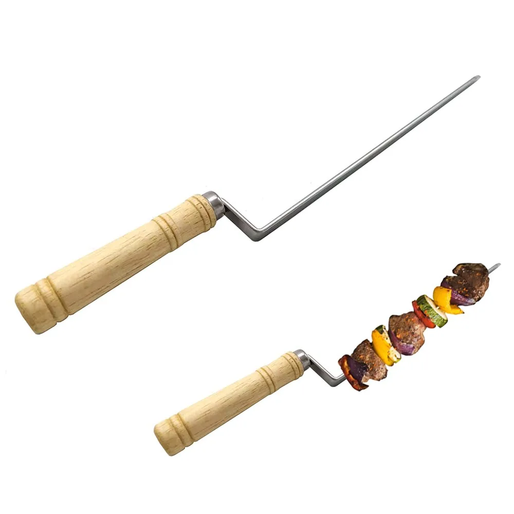 Flat Mushroom Kebab Skewer | Stainless Steel wholesale product image 1