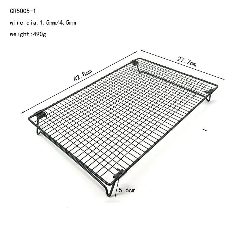 Folded Wire Cooling Rack for Kitchen Baking Outdoor Camping Cooking Grids product image 2
