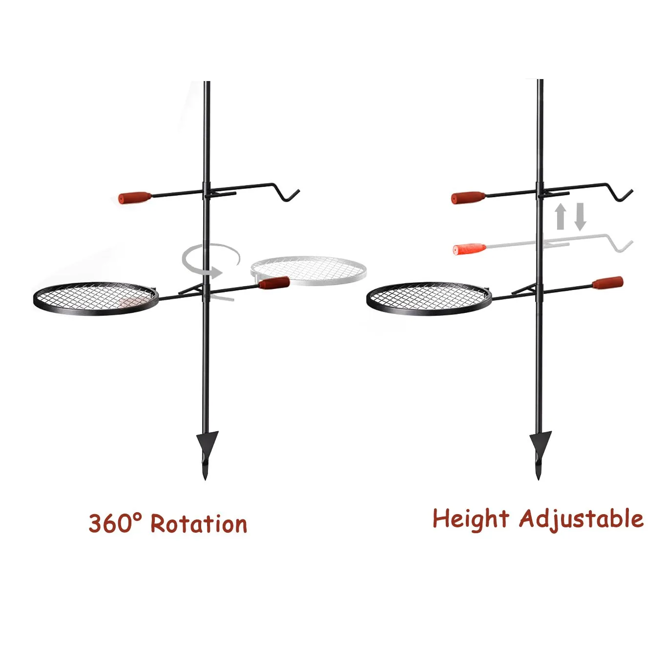 Folding and Adjustable Campfire Cooking Grate product image 3