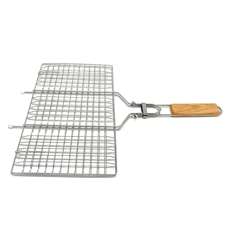 Folding Grill Basket for Fish Vegetable | Camping Grill Accessories wholesale product image 4