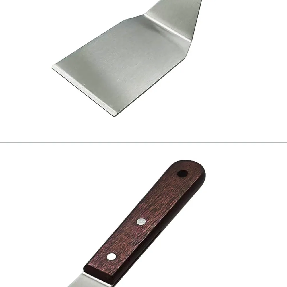 Griddle Tools Set Stainless Steel with Wooden Handle wholesale product image 4