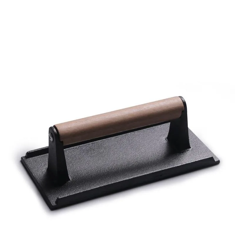 Smash Burger Press, Cast Iron with Wooden Handle wholesale product image 2