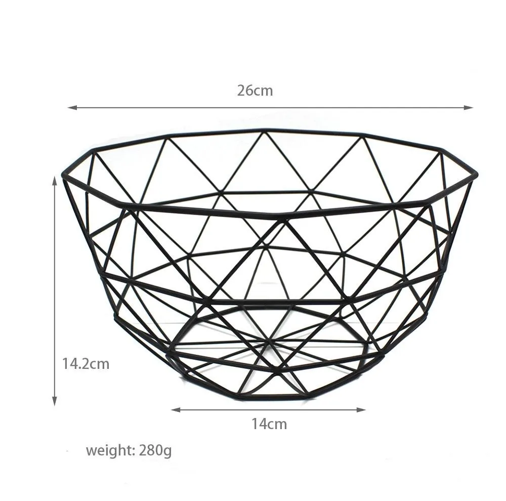 Metal Wire Fruit Basket with Cotton Bag - product image 3
