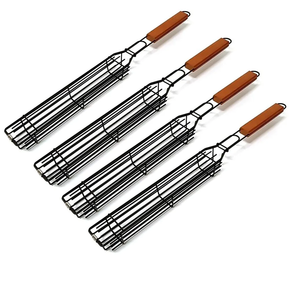 Non-stick Coated Kabob Grilling Baskets wholesale product image 1