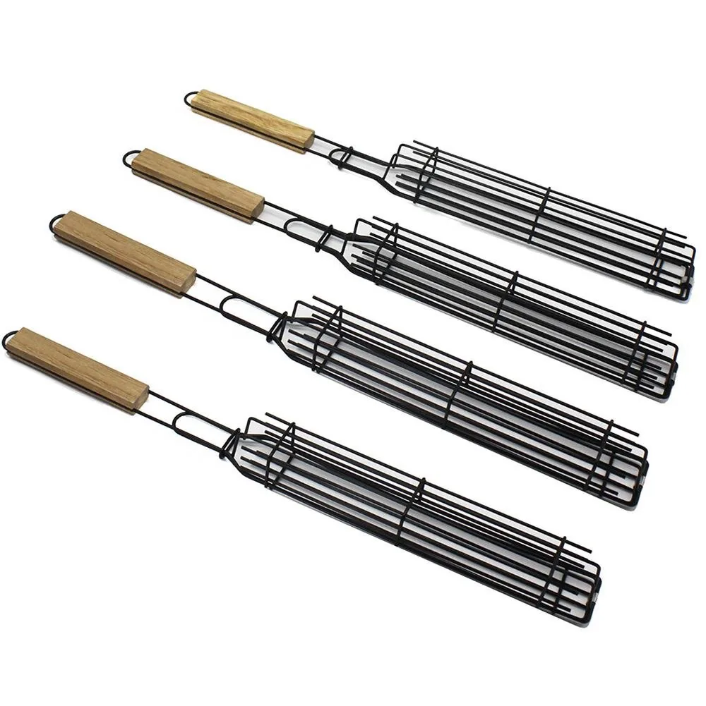 Non-stick Coated Kabob Grilling Baskets wholesale product image 2