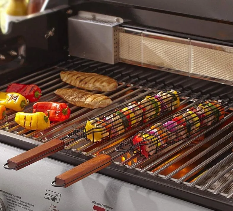 Non-stick Coated Kabob Grilling Baskets wholesale product image 5