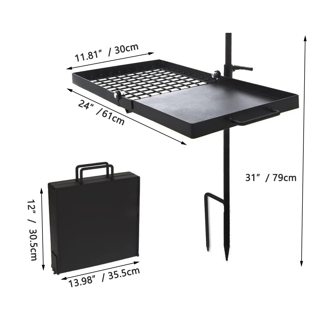 Rotate Camping Grill Rack | Folding & Height Adjustable wholesale product image 3
