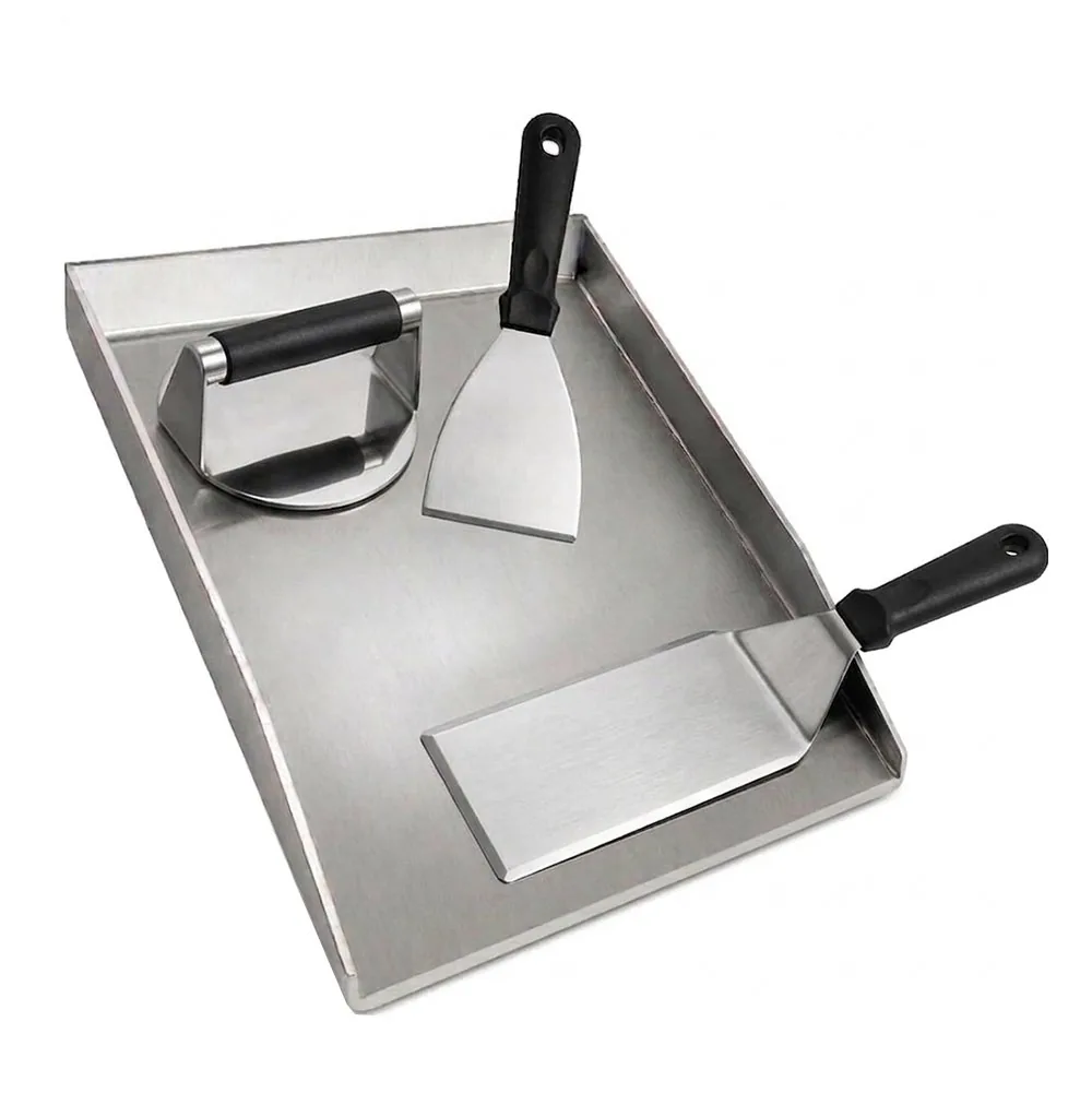 Flat Top Griddle Cooking Kit - Stainless Steel Grill Plate wholesale product image 1