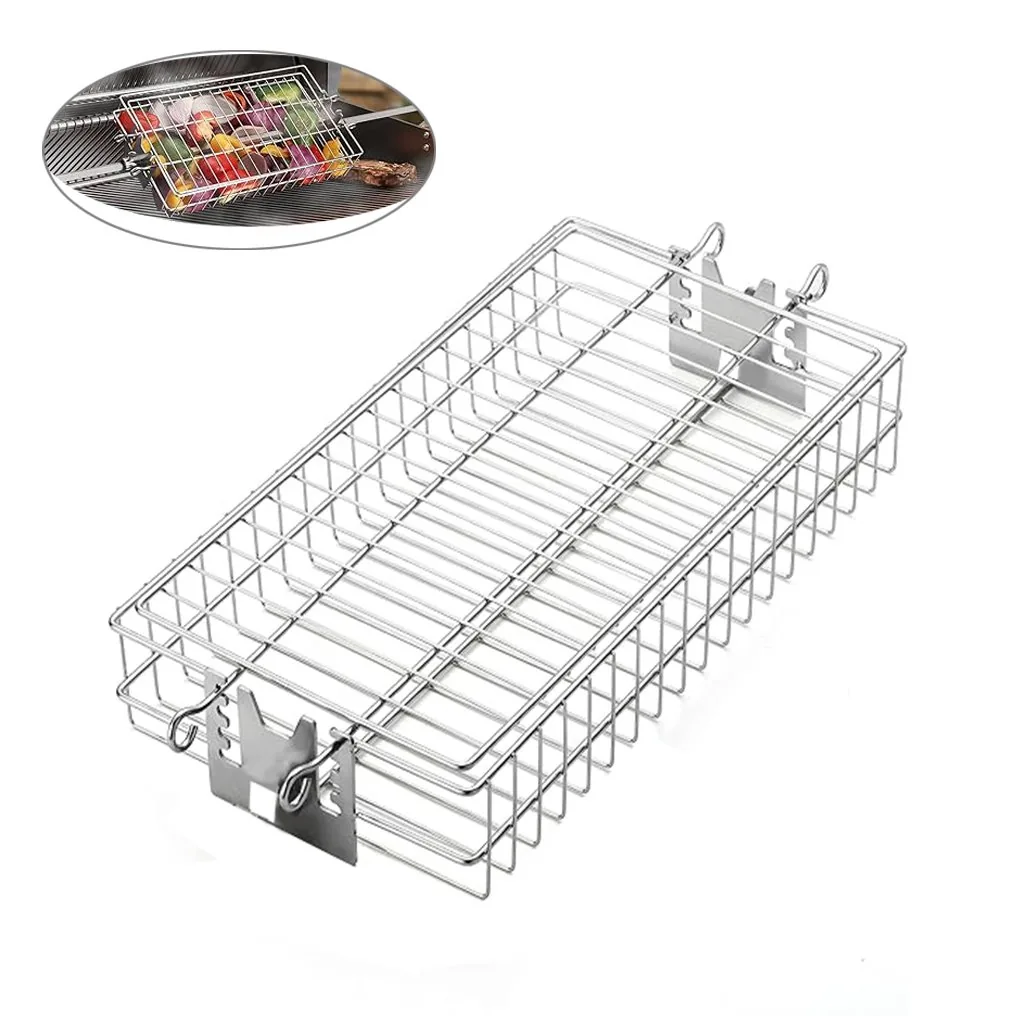 Rotisserie Grill Basket, Stainless Steel wholesale product image 1