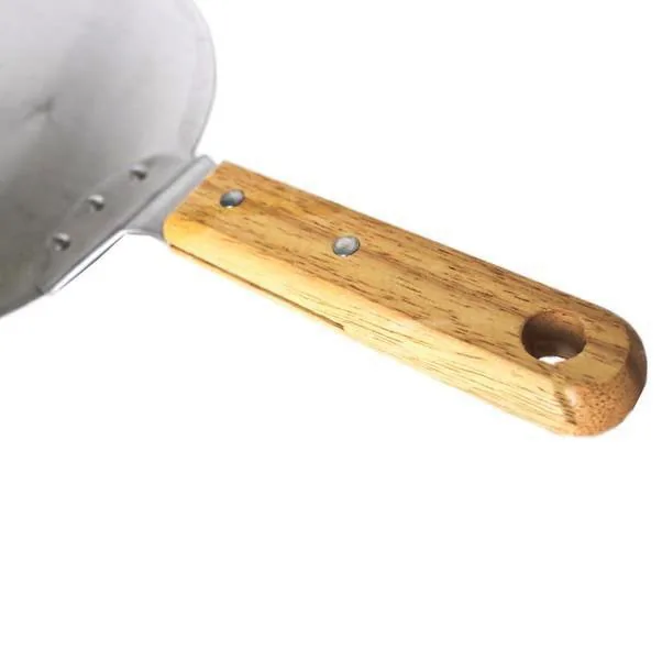 Round Metal Pizza Peel | Wood Grip Handle wholesale product image 3