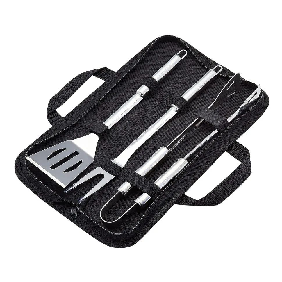 Stainless Steel BBQ Tools Set 3 Pcs with Carrying Bag wholesale product image 1