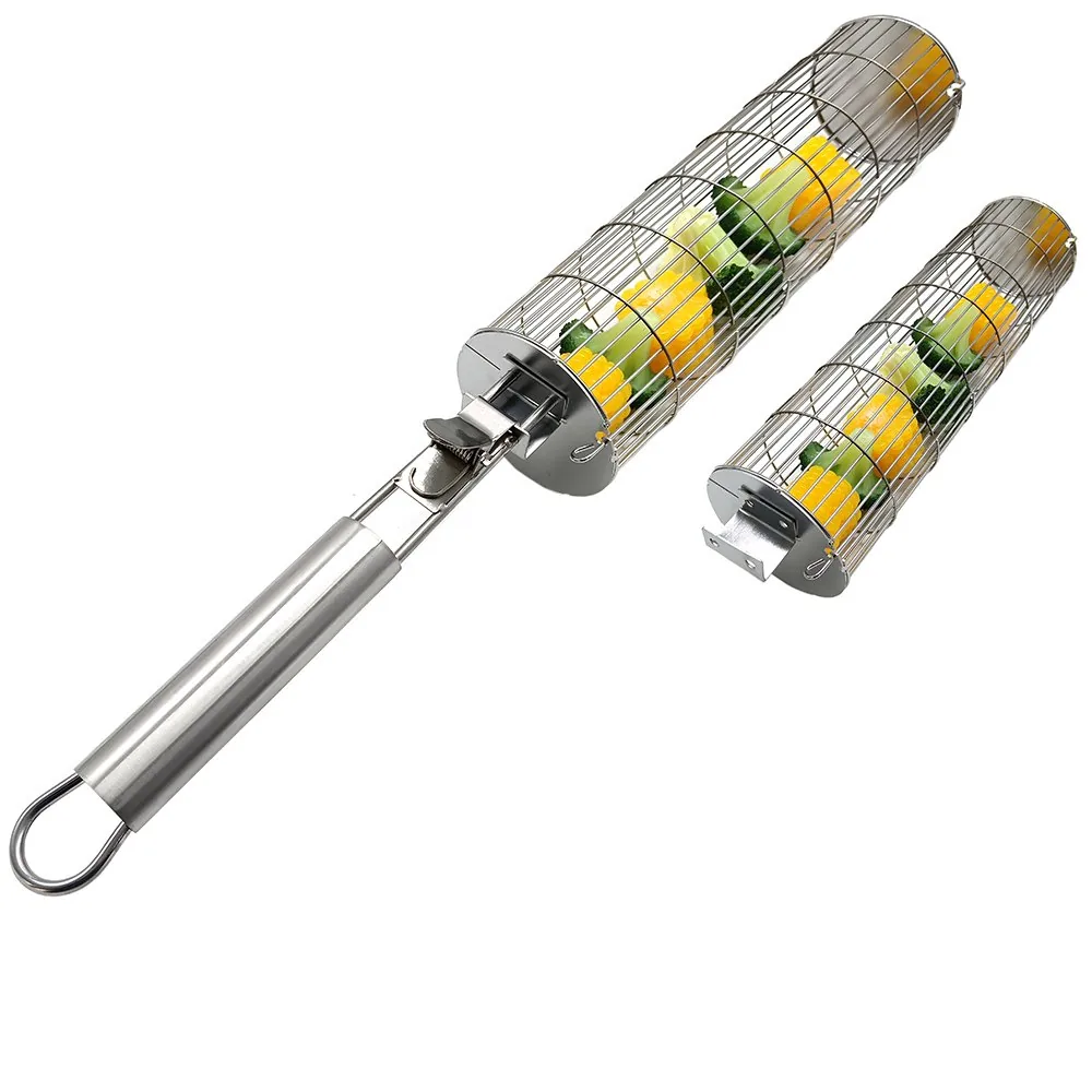 Stainless Steel Rolling Grill Baskets wholesale product image 1
