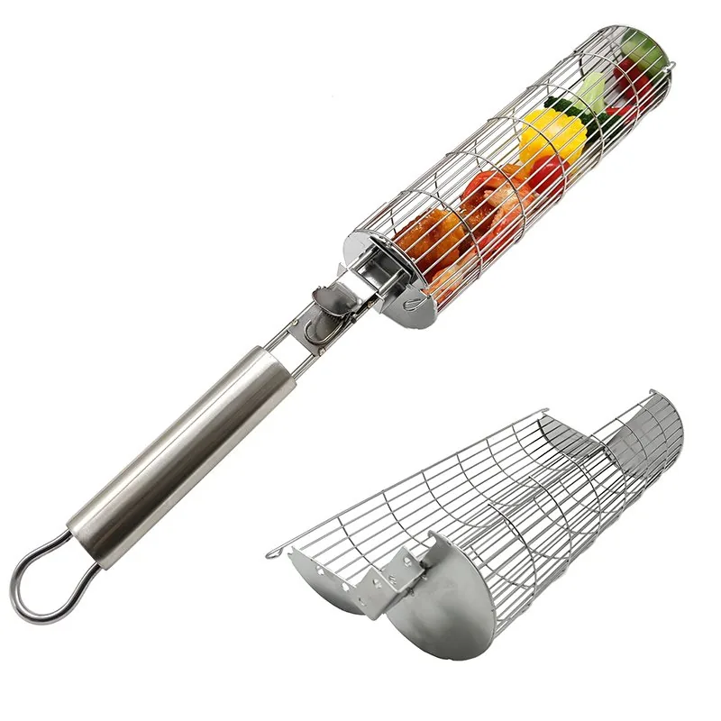 Stainless Steel Rolling Grill Baskets wholesale product image 2