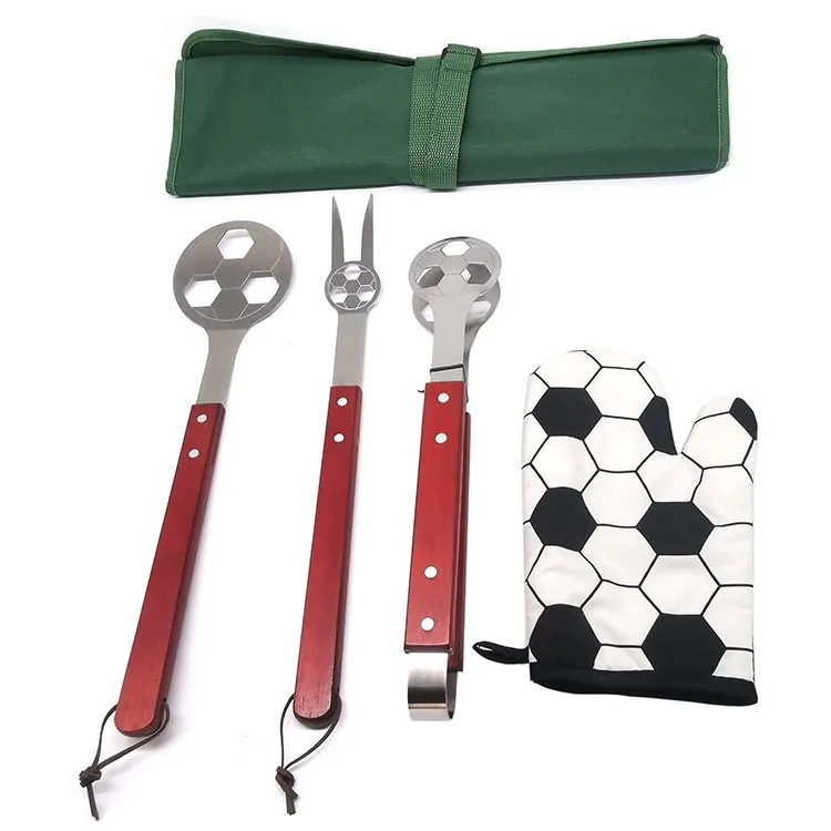 BBQ grilling tools set 4-piece professional barbecue kit - product image 3