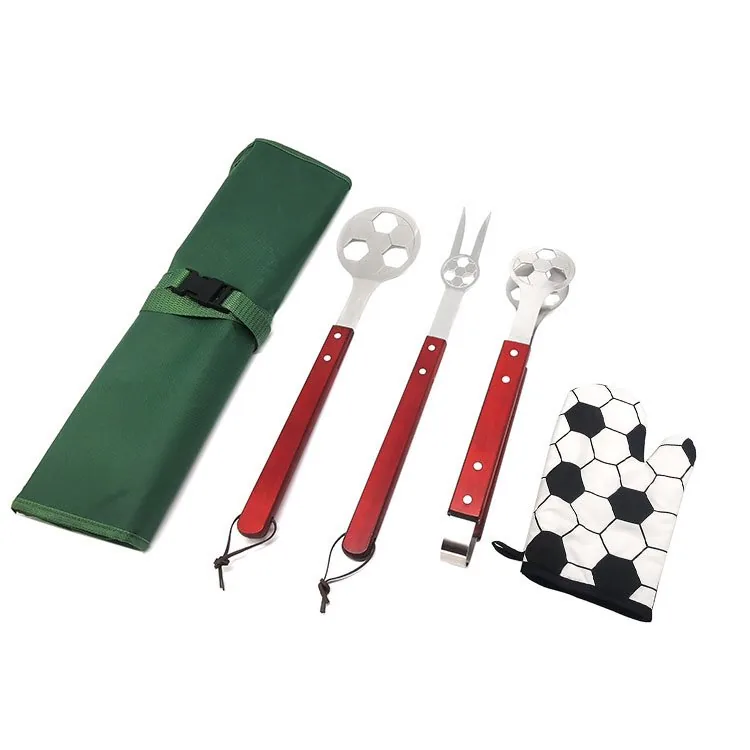 BBQ grilling tools set 4-piece professional barbecue kit - product image 5